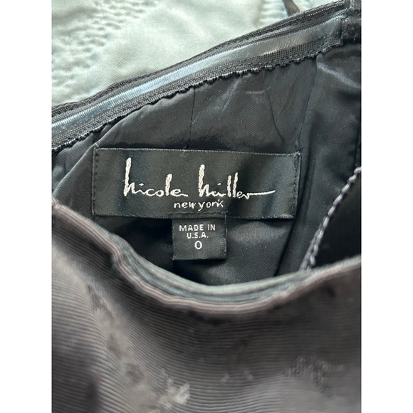 Nicole Miller Black Strapless Evening Gown Dress Size 0 NWT - Picture 9 of 16